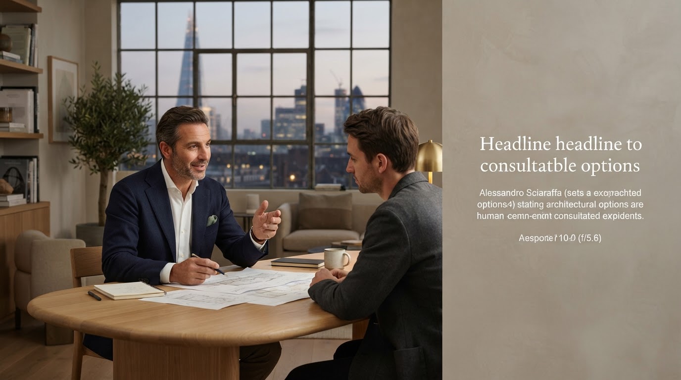 Alessandro Sciaraffa consultant reviewing market data in a calm, well-lit office